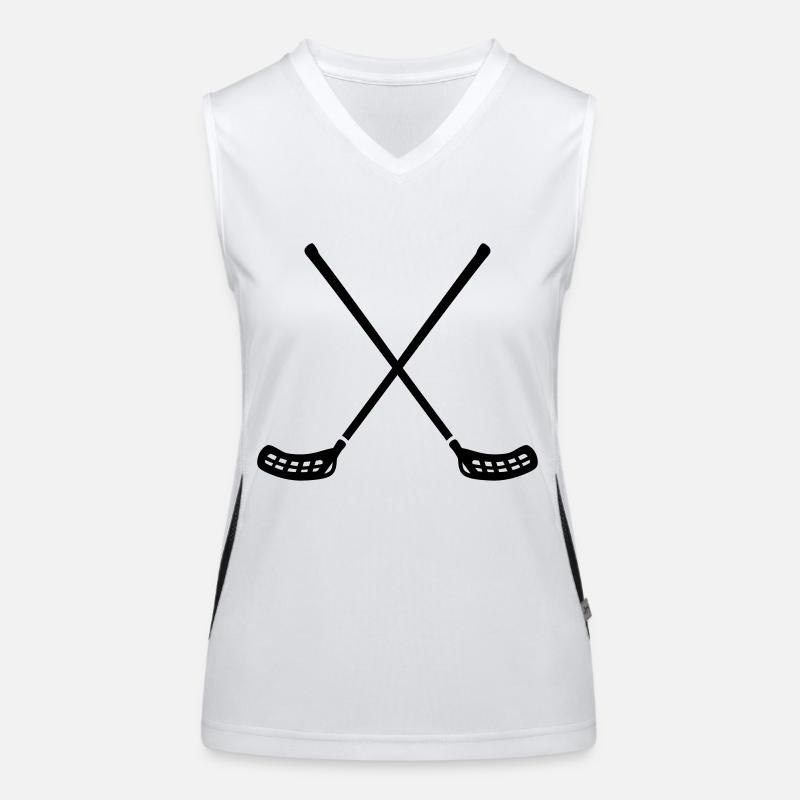 Floorball Funktionelles Kontrast-Tank Top für Frauen