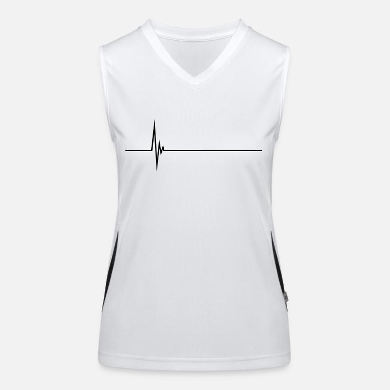 Pulse Heartbeat Women's Functional Contrast Tank Top