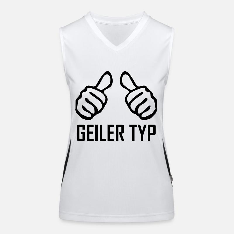 geiler typ Débardeur respirant contrasté Femme