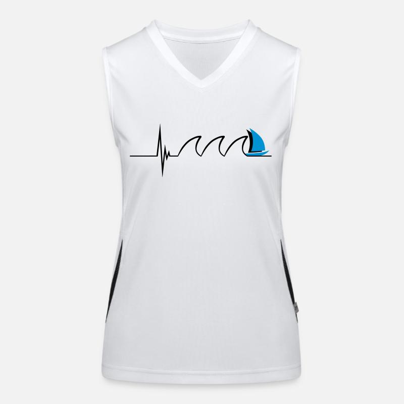 Sailing Pulse Funktionelles Kontrast-Tank Top für Frauen