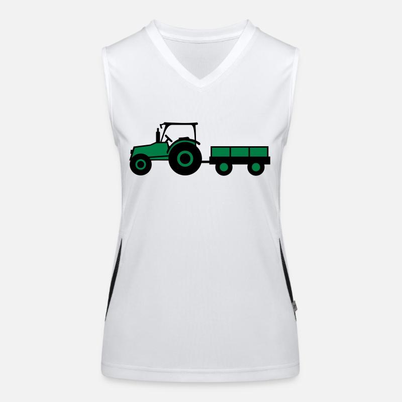Tractor With Trailer Women's Functional Contrast Tank Top