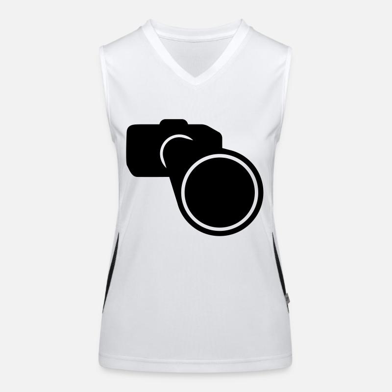 Kamera // Digitalkamera // Spiegelreflex // DSLR Funktionelles Kontrast-Tank Top für Frauen