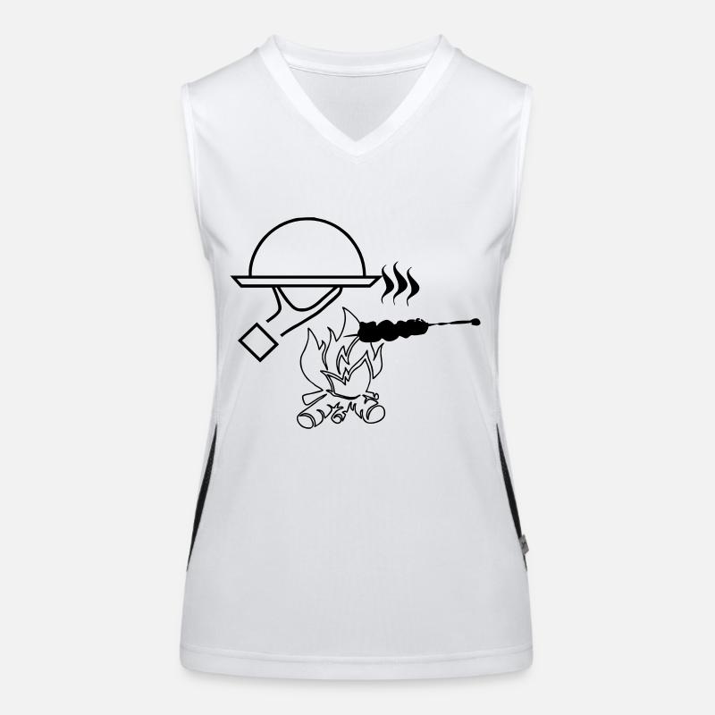 Grill Funktionelles Kontrast-Tank Top für Frauen