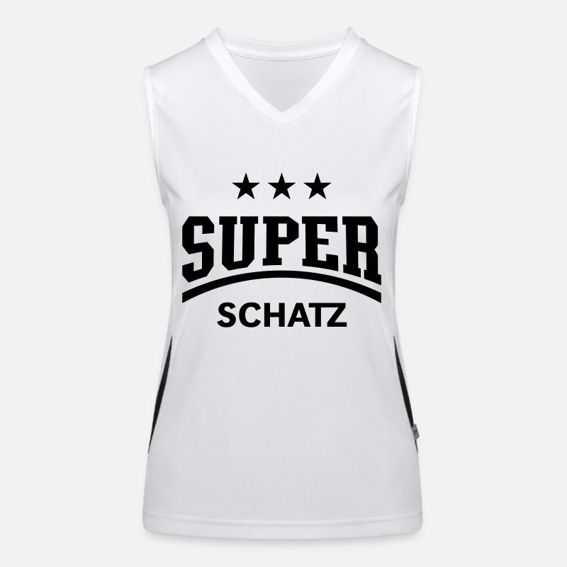 Super Schatz (Schatzi) Funktionelles Kontrast-Tank Top für Frauen