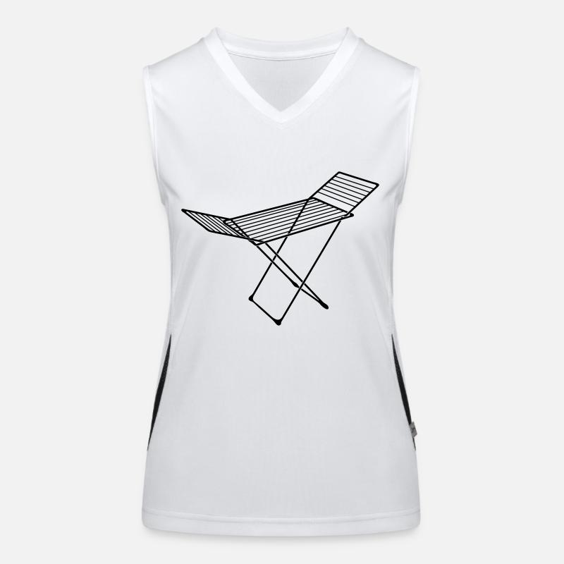 séchoir à linge_s1 Débardeur respirant contrasté Femme