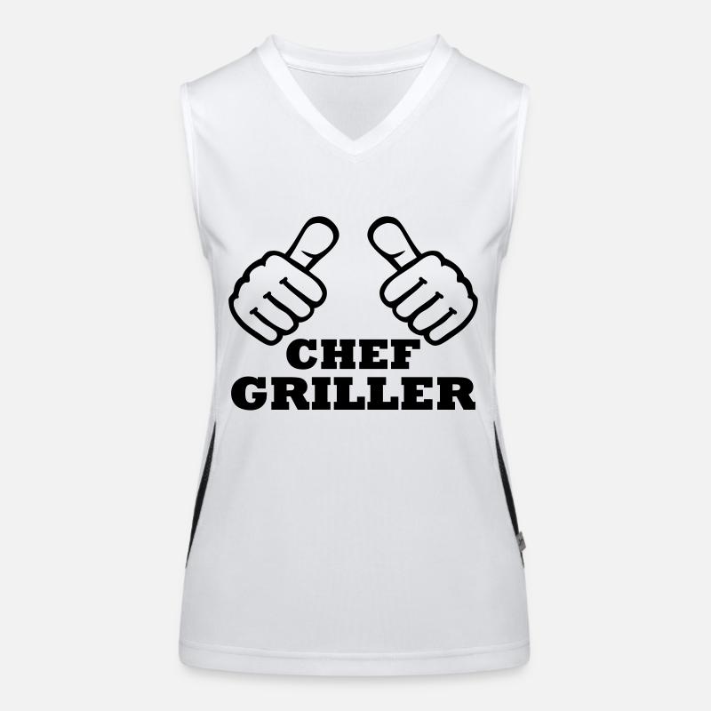 Chef Griller Funktionelles Kontrast-Tank Top für Frauen