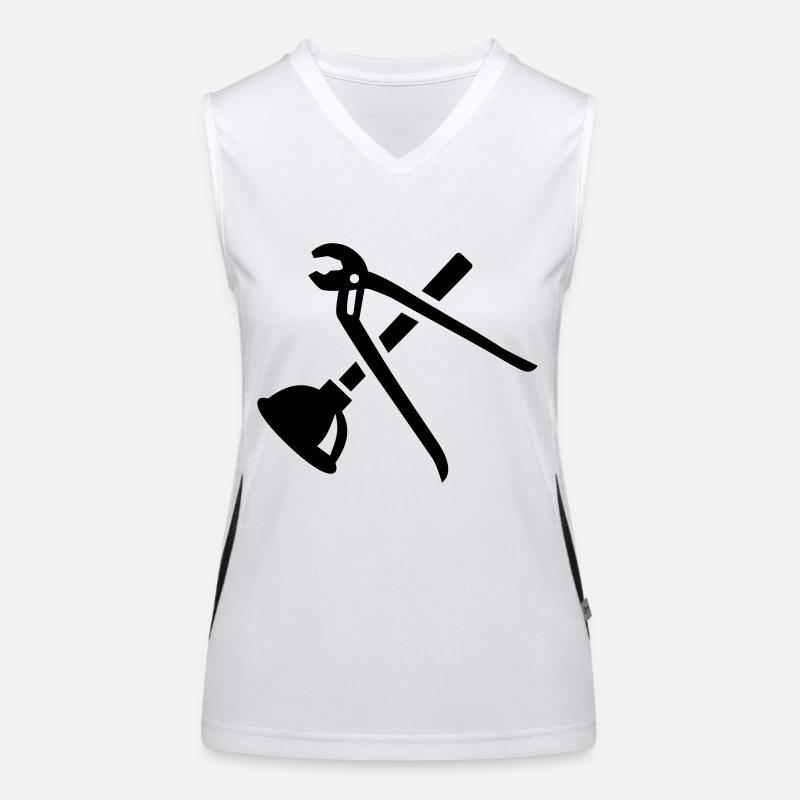 Klempner Funktionelles Kontrast-Tank Top für Frauen