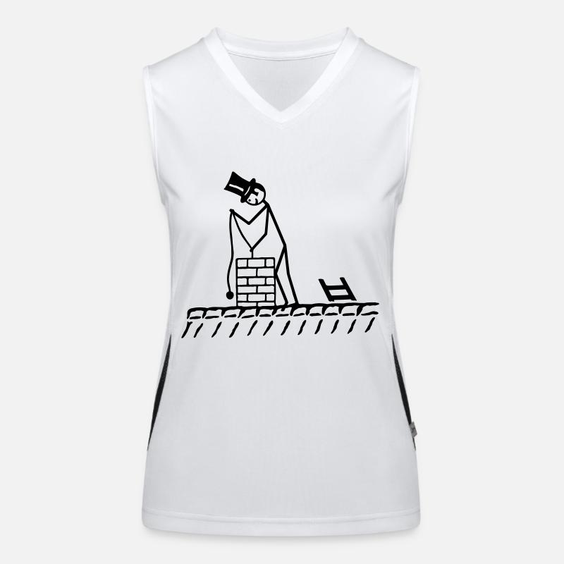 Schornsteinfeger Funktionelles Kontrast-Tank Top für Frauen