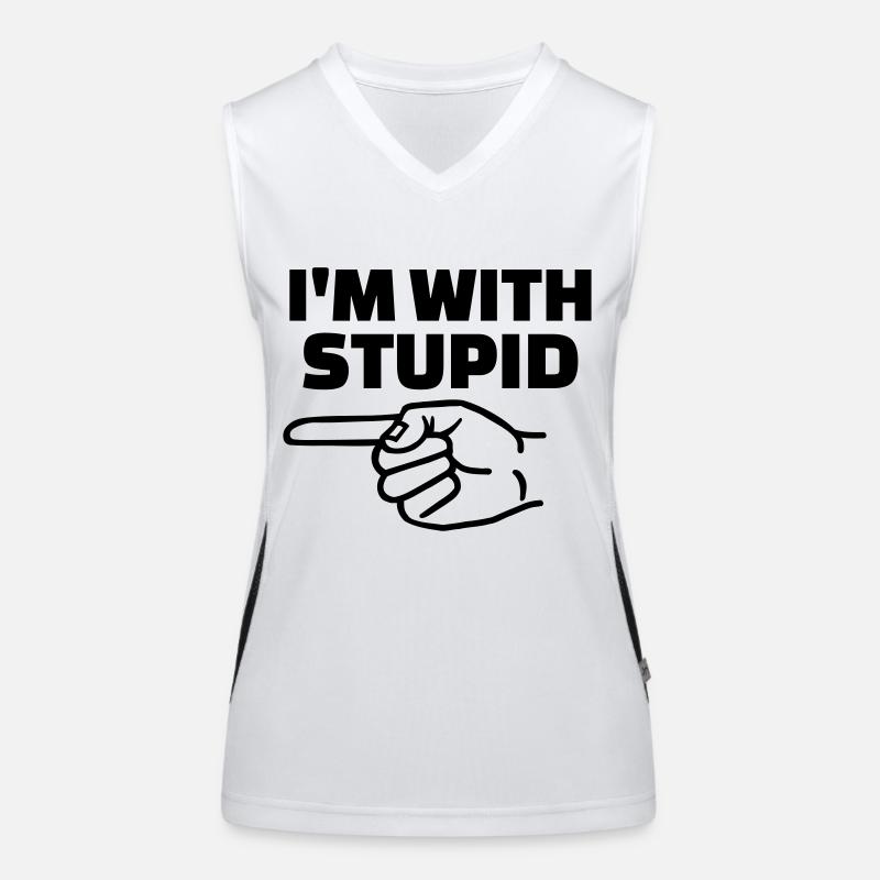 Stupid Funktionelles Kontrast-Tank Top für Frauen