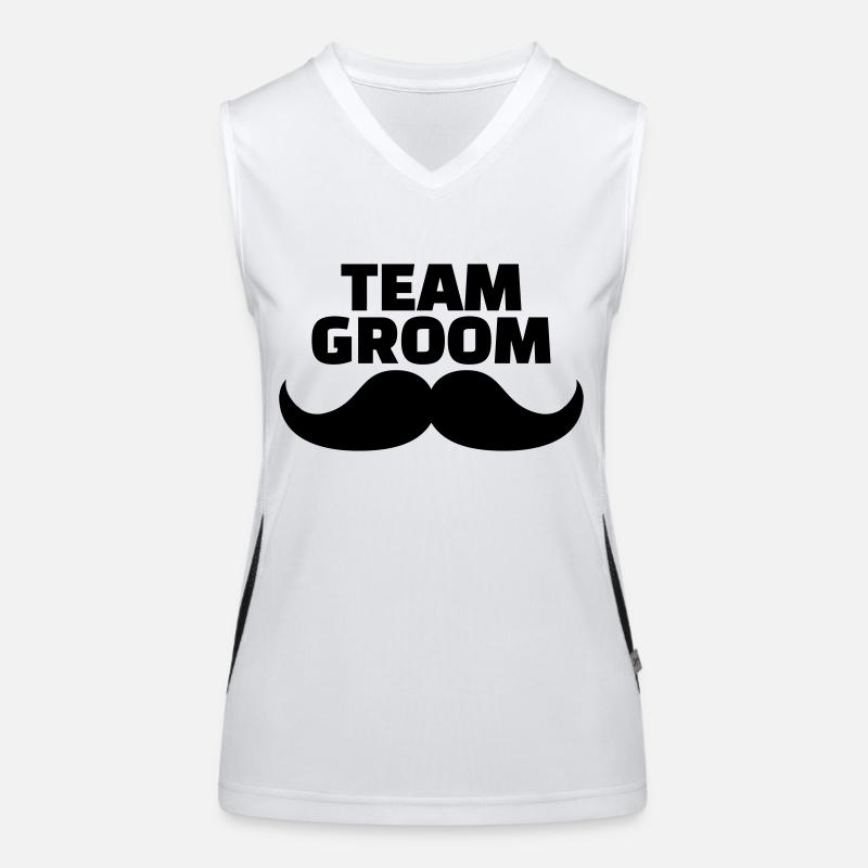 Team Groom Débardeur respirant contrasté Femme