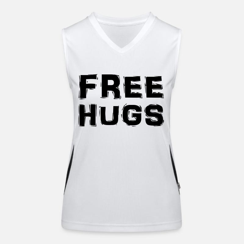 Free Hugs Women's Functional Contrast Tank Top