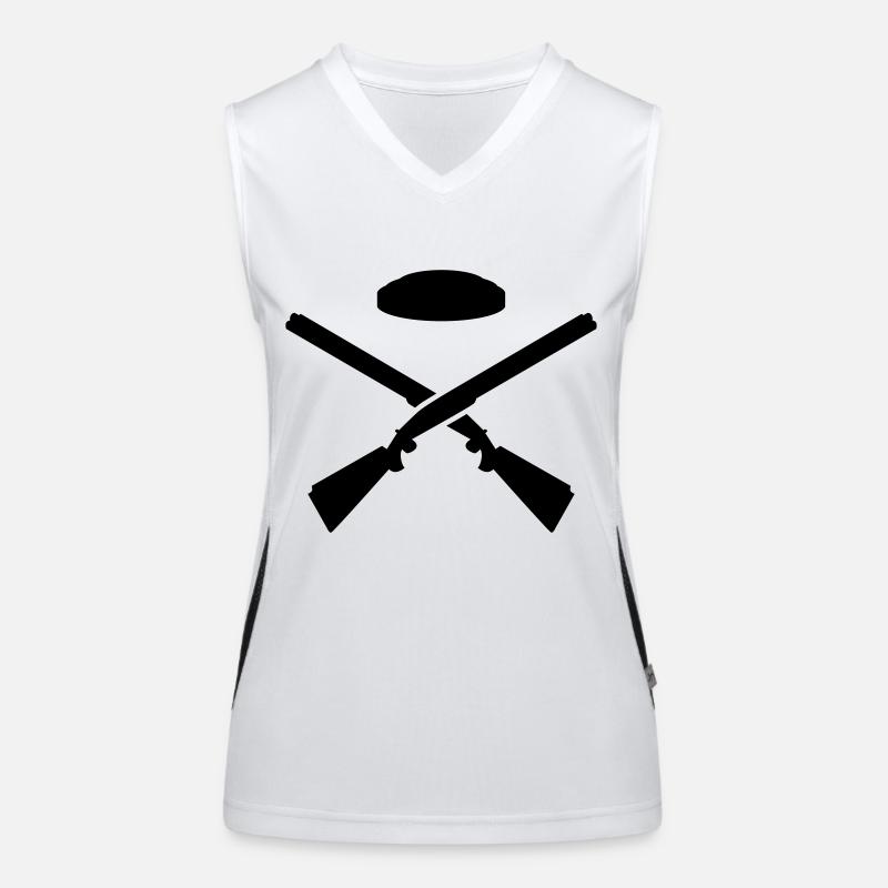 Tontaubenschießen Funktionelles Kontrast-Tank Top für Frauen