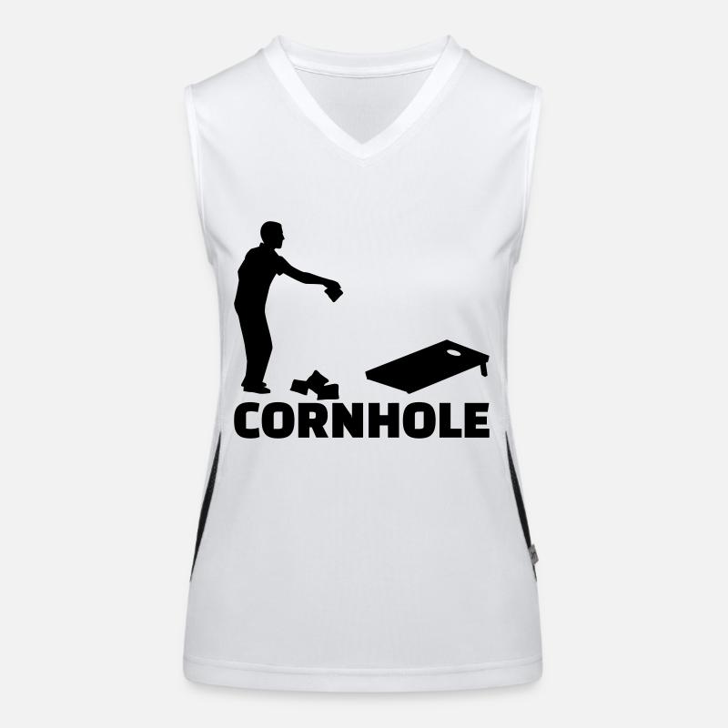 Cornhole Funktionelles Kontrast-Tank Top für Frauen
