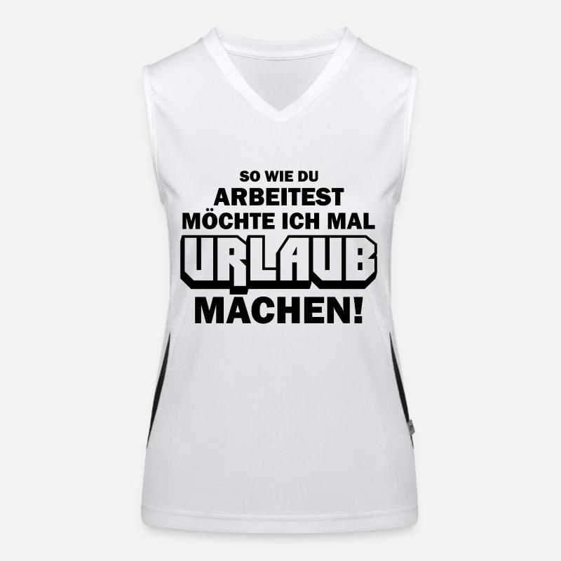 urlaub machen Funktionelles Kontrast-Tank Top für Frauen