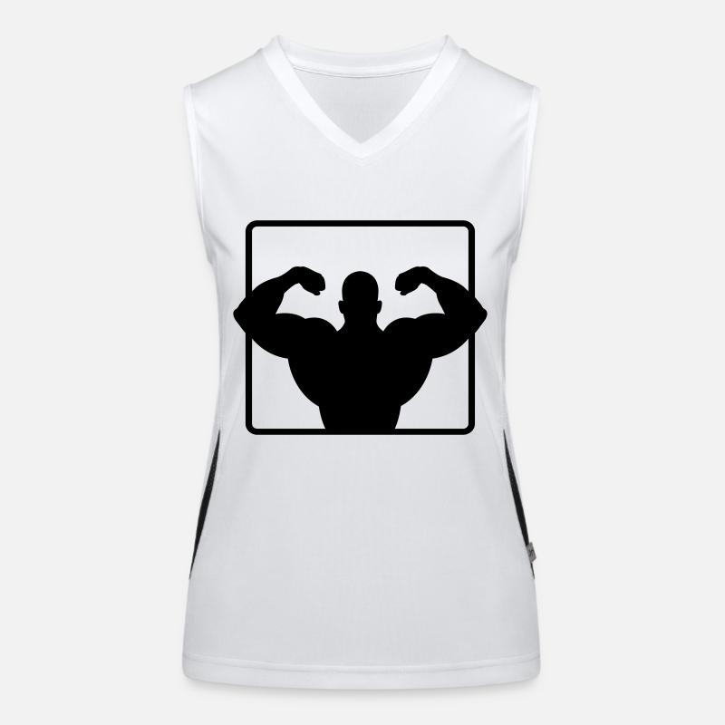 bodybuilder Débardeur respirant contrasté Femme