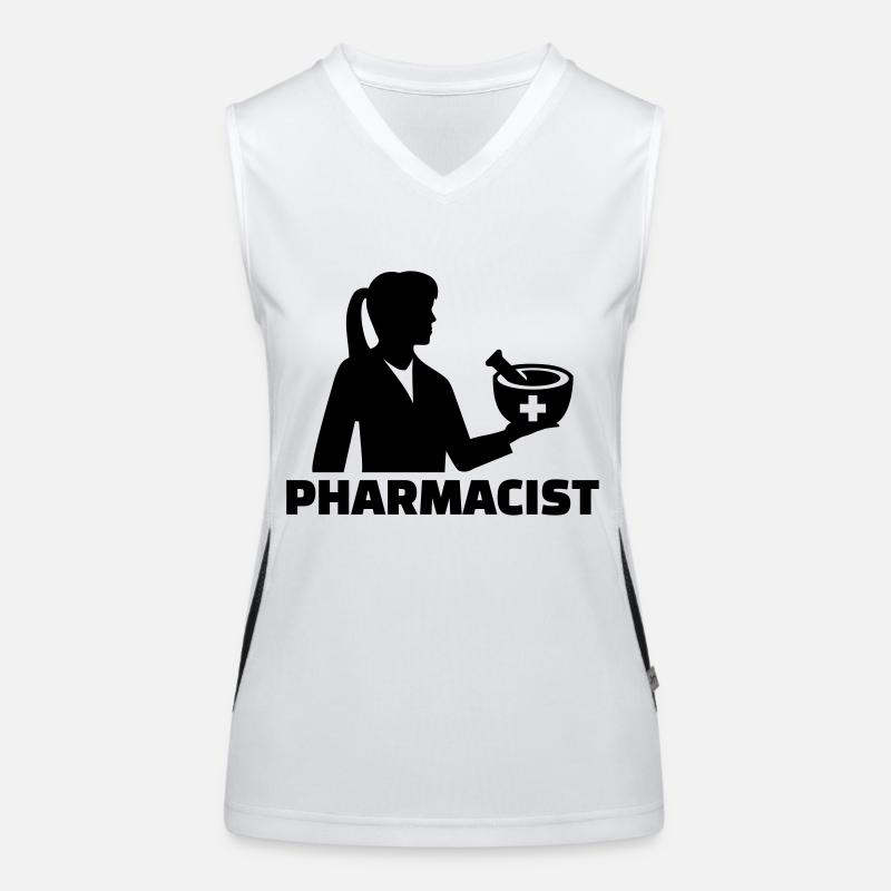 Pharmacienne Débardeur respirant contrasté Femme