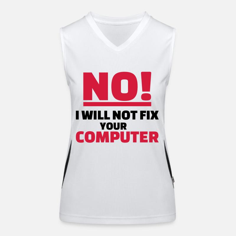 Computer Funktionelles Kontrast-Tank Top für Frauen