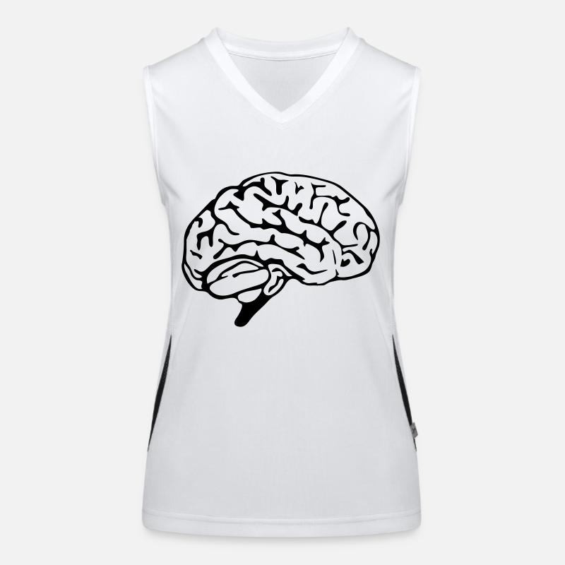 brain design Funktionelles Kontrast-Tank Top für Frauen