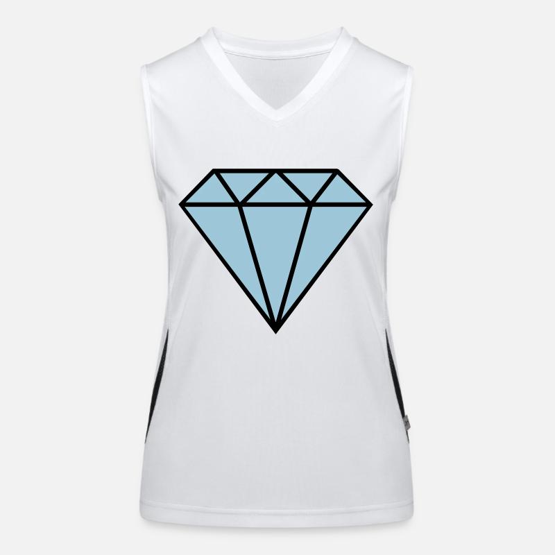 diamant icon Funktionelles Kontrast-Tank Top für Frauen