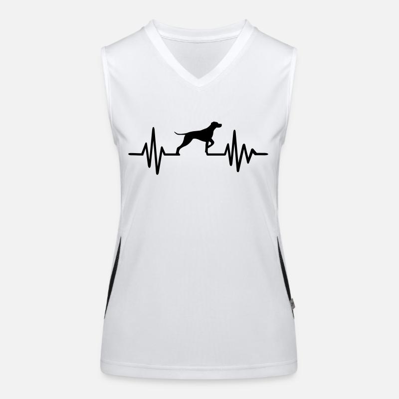 Deutsch Kurzhaar Funktionelles Kontrast-Tank Top für Frauen