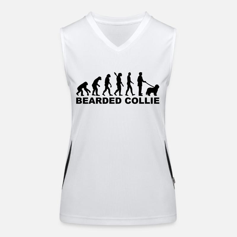 Bearded Collie Women's Functional Contrast Tank Top