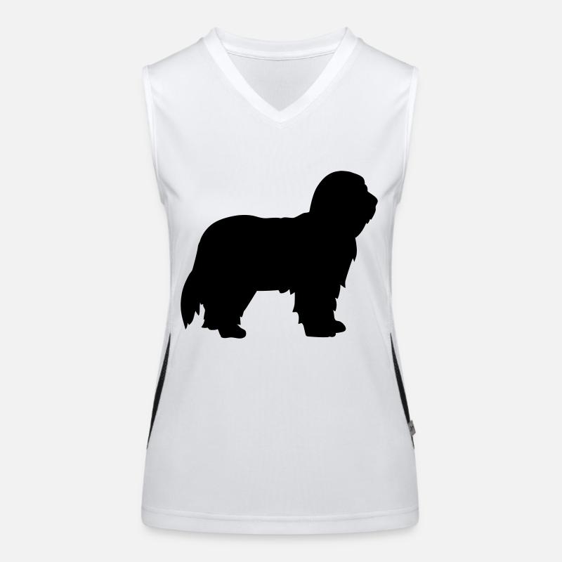 Bearded Collie Débardeur respirant contrasté Femme