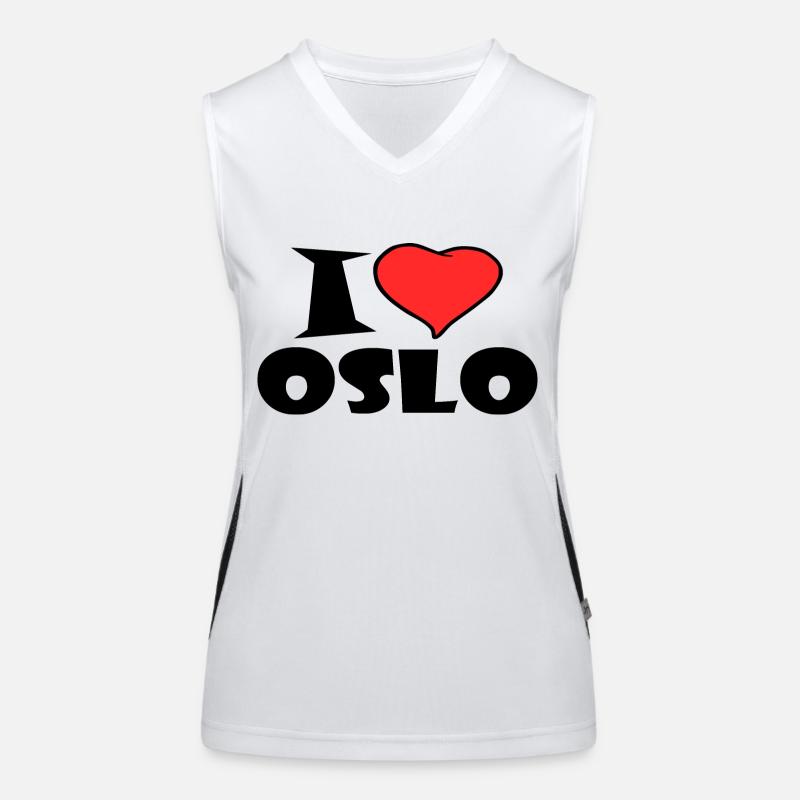 I Love Oslo Débardeur respirant contrasté Femme