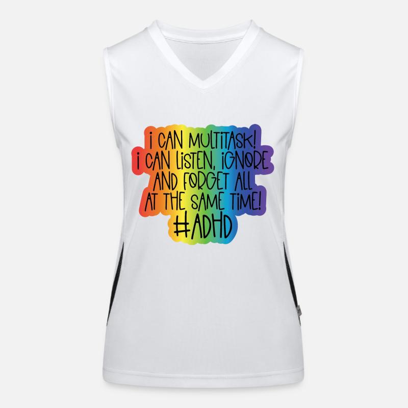 ADHS Funktionelles Kontrast-Tank Top für Frauen