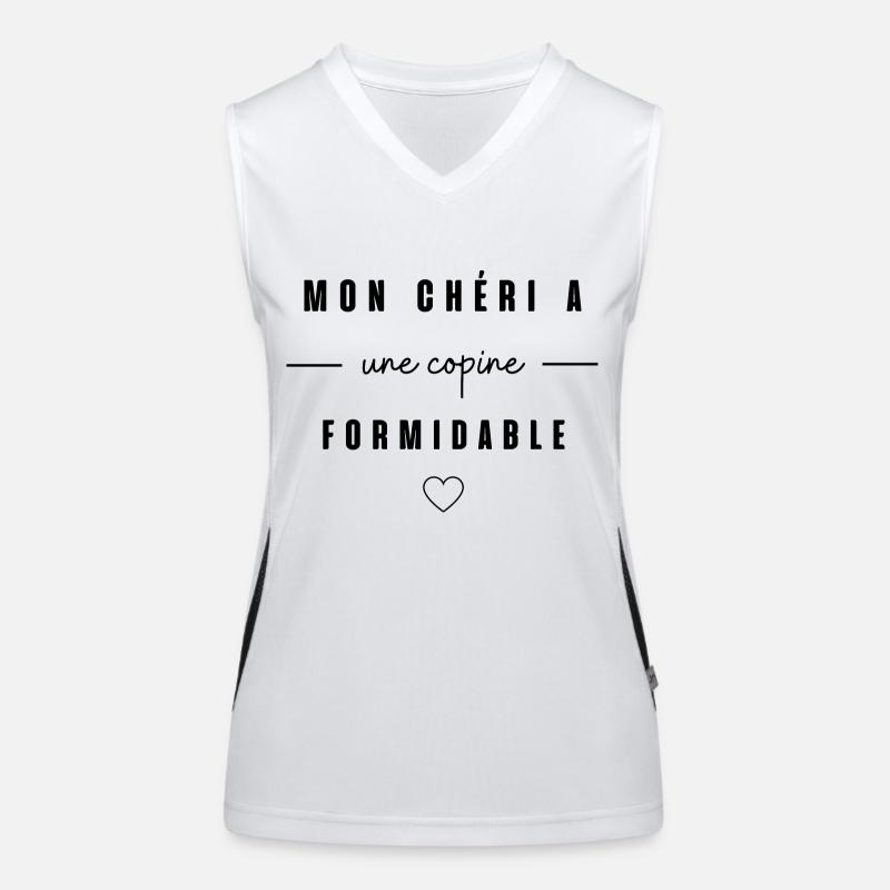 Mon chéri a une copine formidable Débardeur respirant contrasté Femme