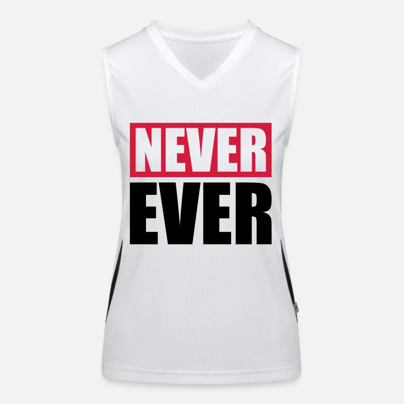 Never Ever Balken Funktionelles Kontrast-Tank Top für Frauen