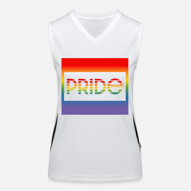 Pride rahmen Funktionelles Kontrast-Tank Top für Frauen