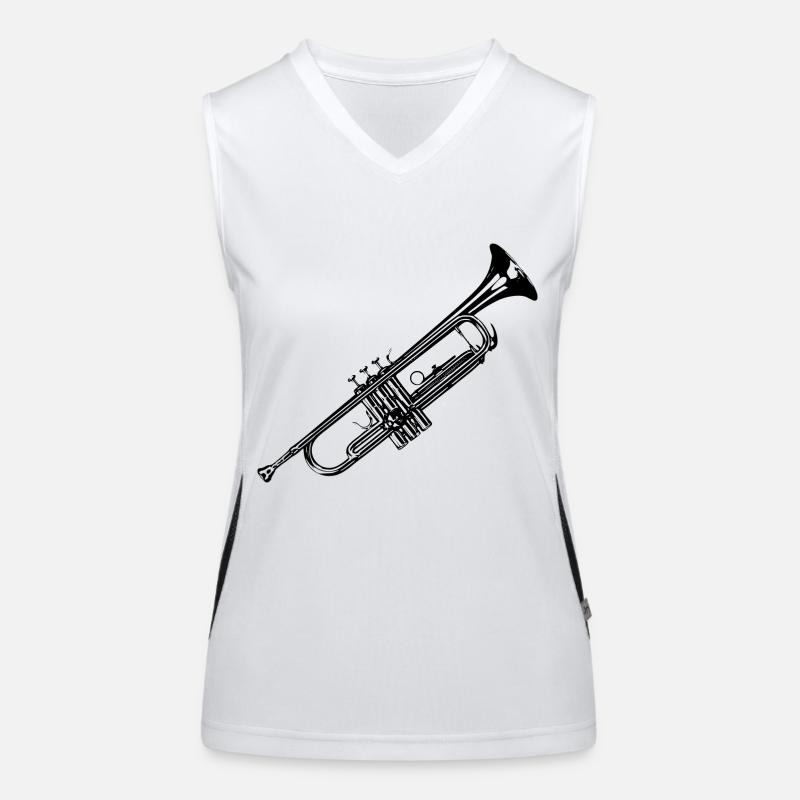 Trompete Funktionelles Kontrast-Tank Top für Frauen
