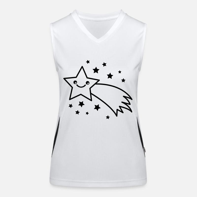 Sternschnuppe Funktionelles Kontrast-Tank Top für Frauen