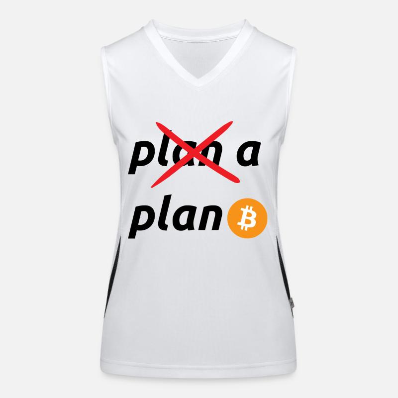 plan b bitcoin Débardeur respirant contrasté Femme
