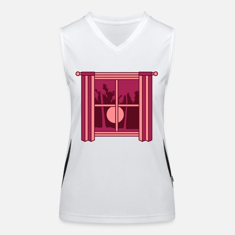 Palm Windows Sun Curtain Women's Functional Contrast Tank Top
