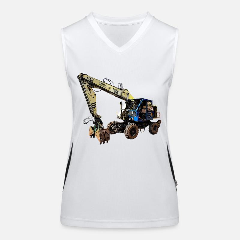 T174 Bagger DDR Funktionelles Kontrast-Tank Top für Frauen