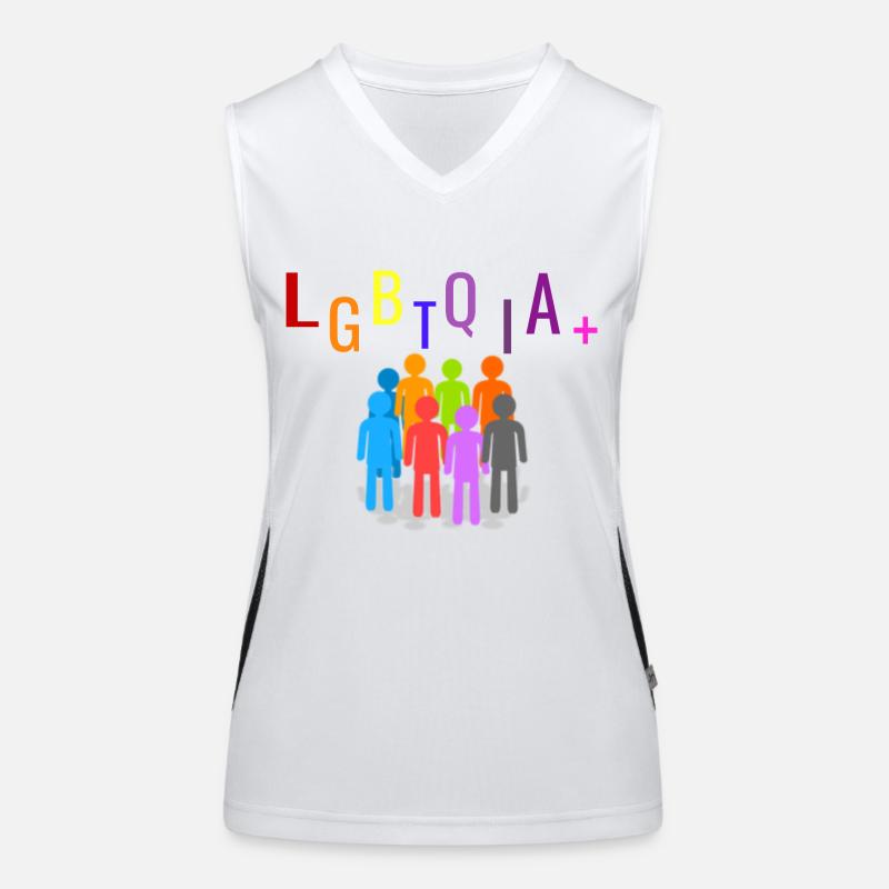 LGBTQIA+ Funktionelles Kontrast-Tank Top für Frauen