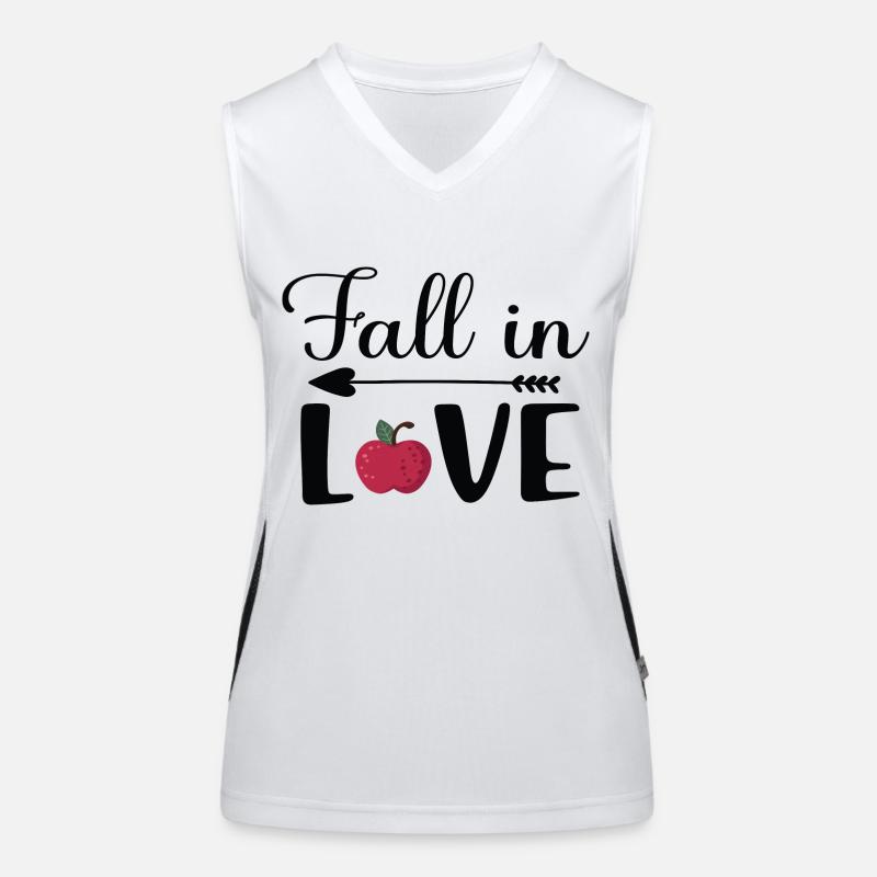 Fall in Love Funktionelles Kontrast-Tank Top für Frauen