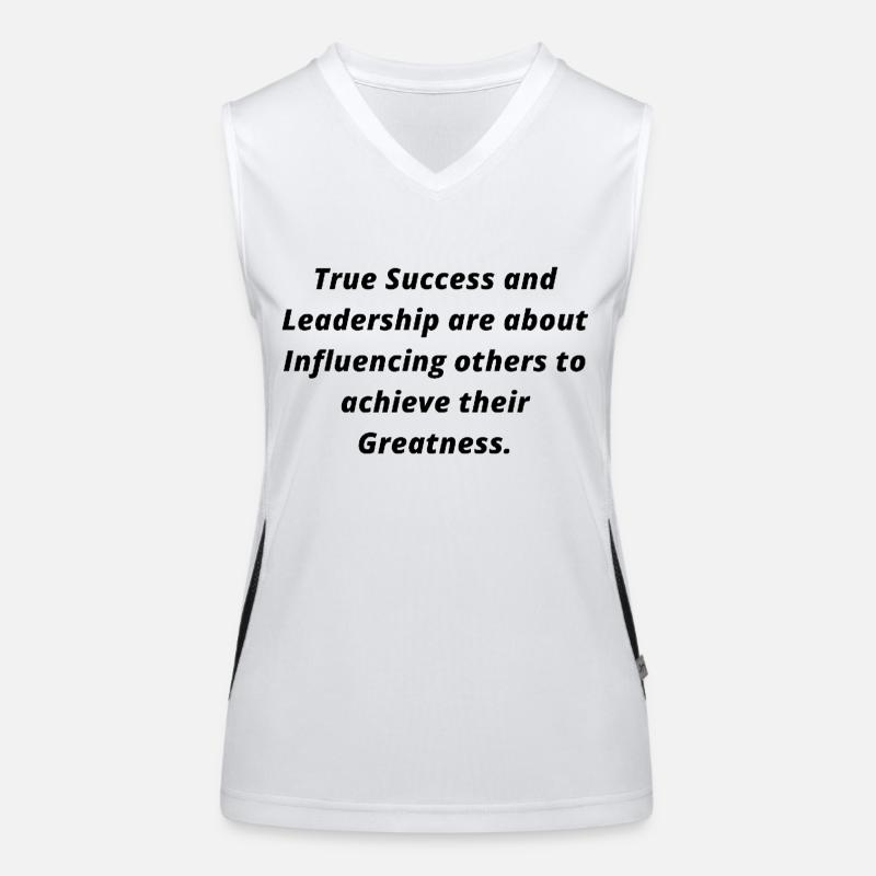 Véritable succès et leadership Débardeur respirant contrasté Femme