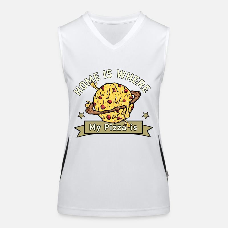 Pizza - Commander une pizza Débardeur respirant contrasté Femme