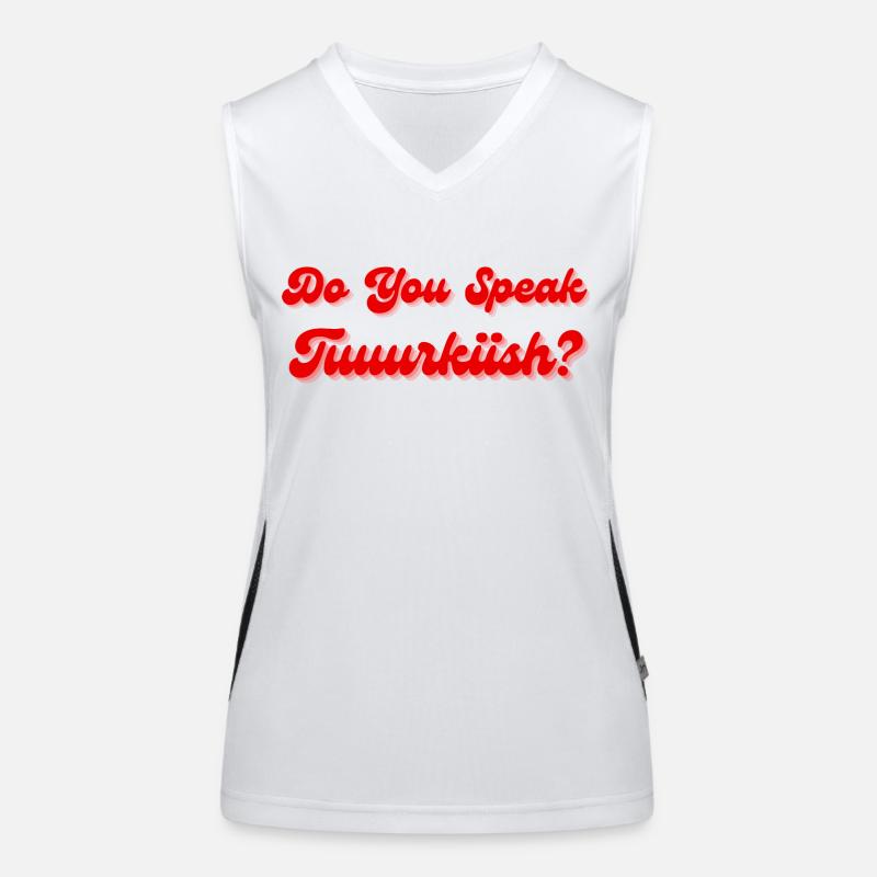 Do you speak Turkish Women's Functional Contrast Tank Top
