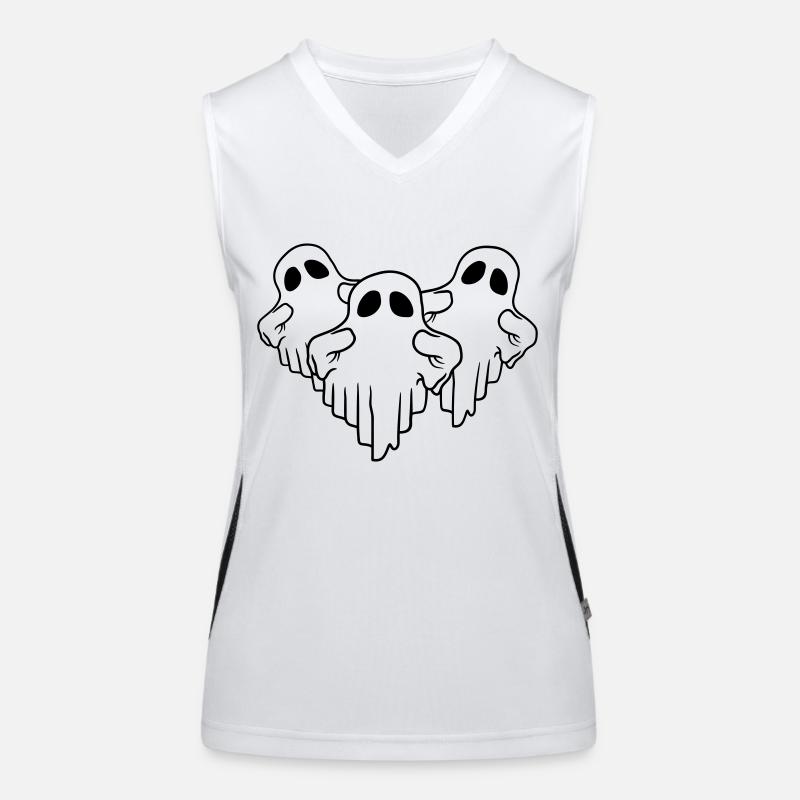Team 3 funny ghosts Women's Functional Contrast Tank Top