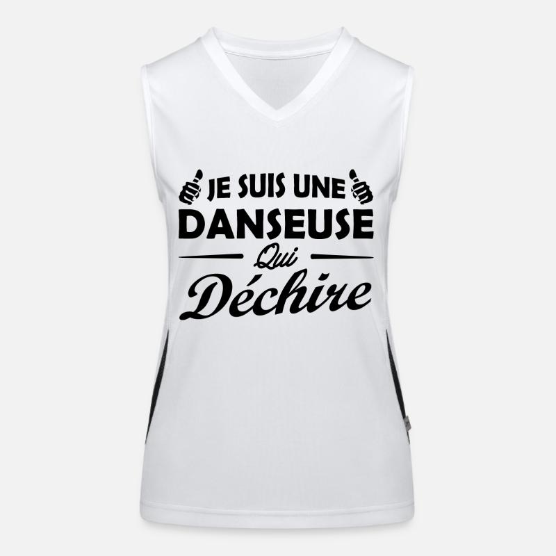 Je suis un danseuse qui déchire / super danseuse Débardeur respirant contrasté Femme