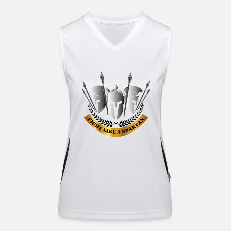 Combattez comme un Spartan 3 Casques Débardeur respirant contrasté Femme