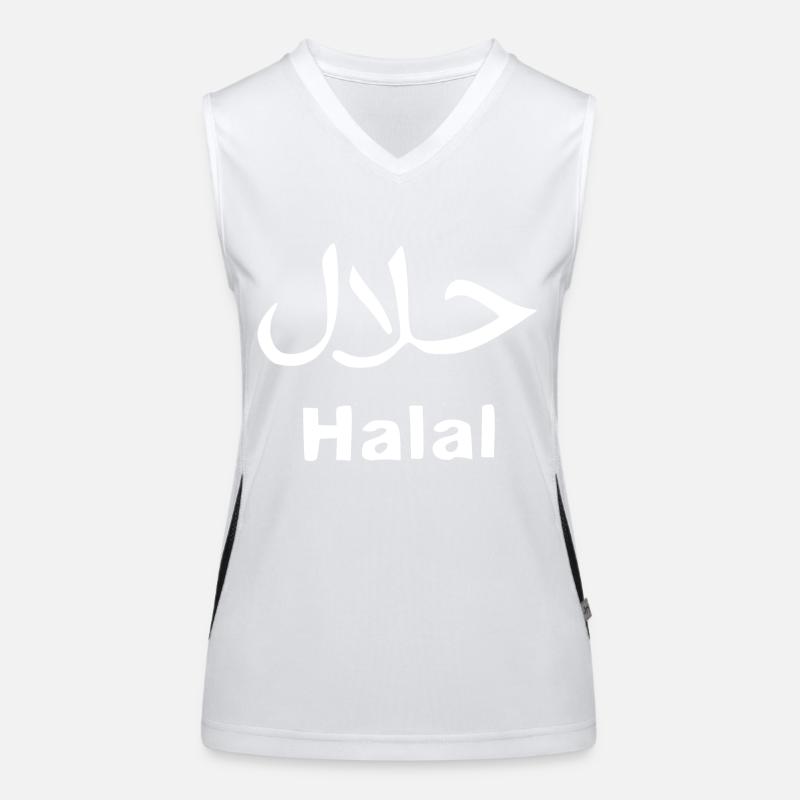 Halal - Religion - Islam Funktionelles Kontrast-Tank Top für Frauen