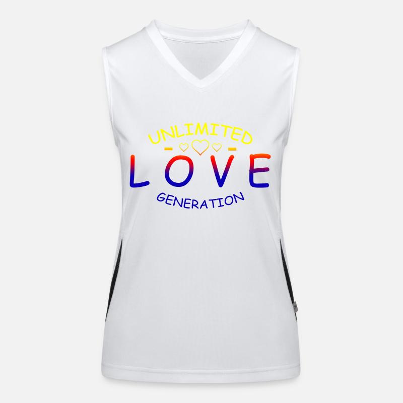 love Unlimited rainbow Women's Functional Contrast Tank Top
