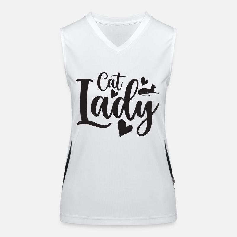 Dame de chat Débardeur respirant contrasté Femme