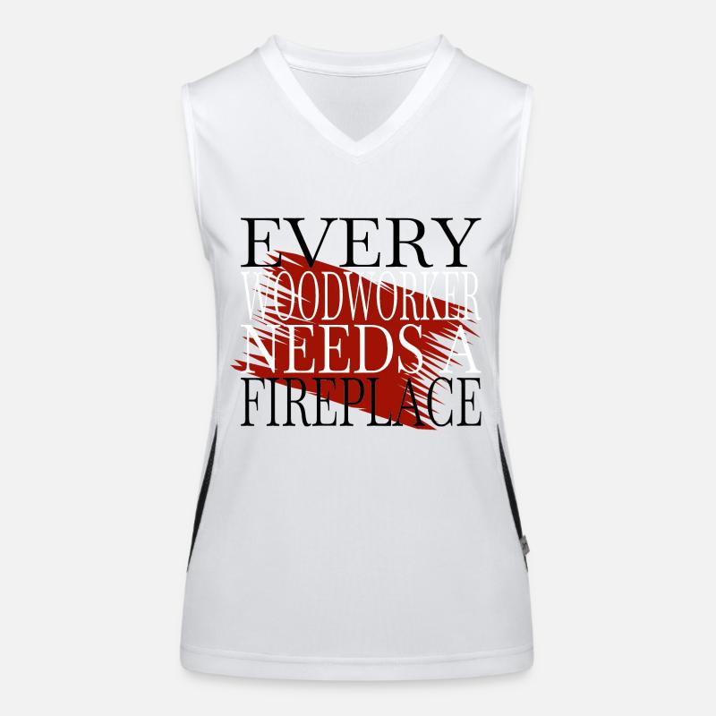 apprentice carpenter saw funny quote Funktionelles Kontrast-Tank Top für Frauen