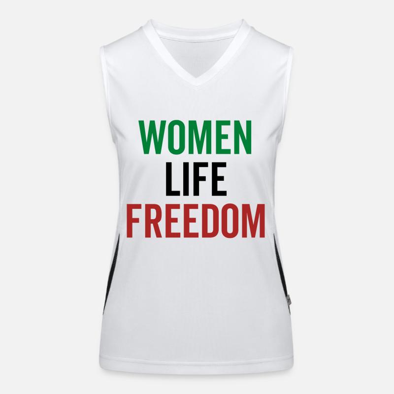 Frauen Leben Freiheit Funktionelles Kontrast-Tank Top für Frauen