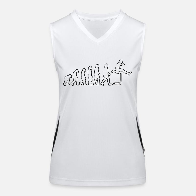 Hürdenlauf Geschenk Hürdenläufer Leichtathletik Funktionelles Kontrast-Tank Top für Frauen